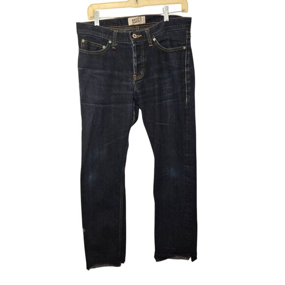 Naked & Famous Weird Guy Indigo Selvedge Japanese Denim Jeans Mens Size 33